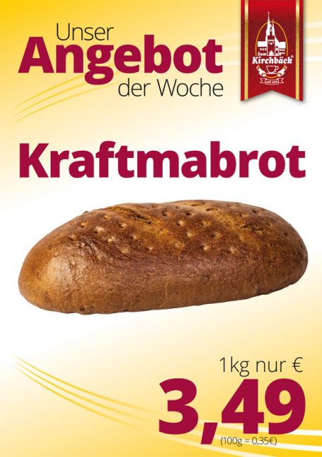 Zum Kirchbäck Burgstädt: 1kg Kraftmabrot 3,49 €