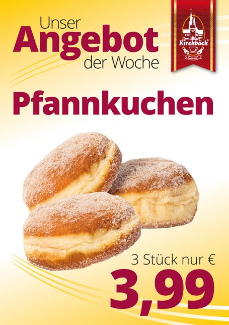 Zum Kirchbäck Burgstädt: 3 Pfannkuchen 3,99 €